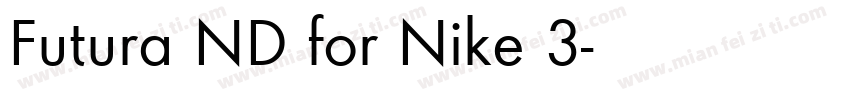 Futura ND for Nike 3字体转换